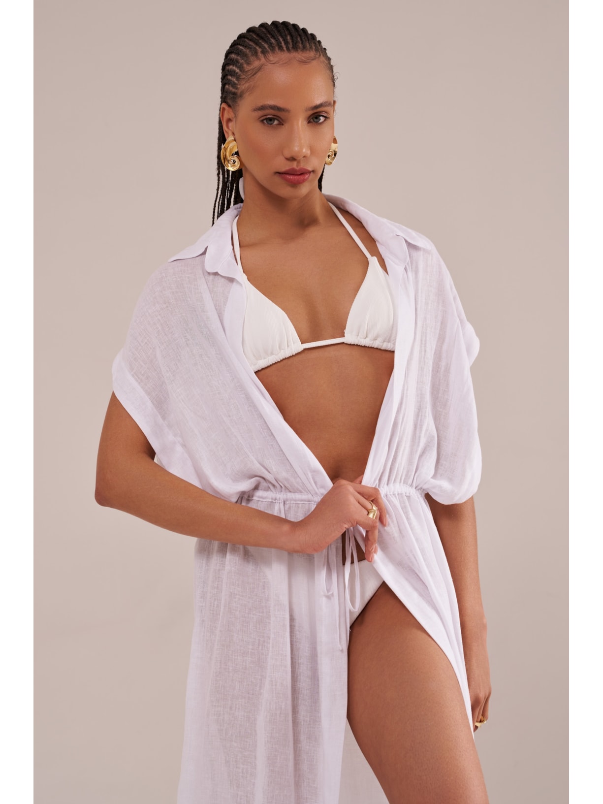 saída longa greta off white Suntime