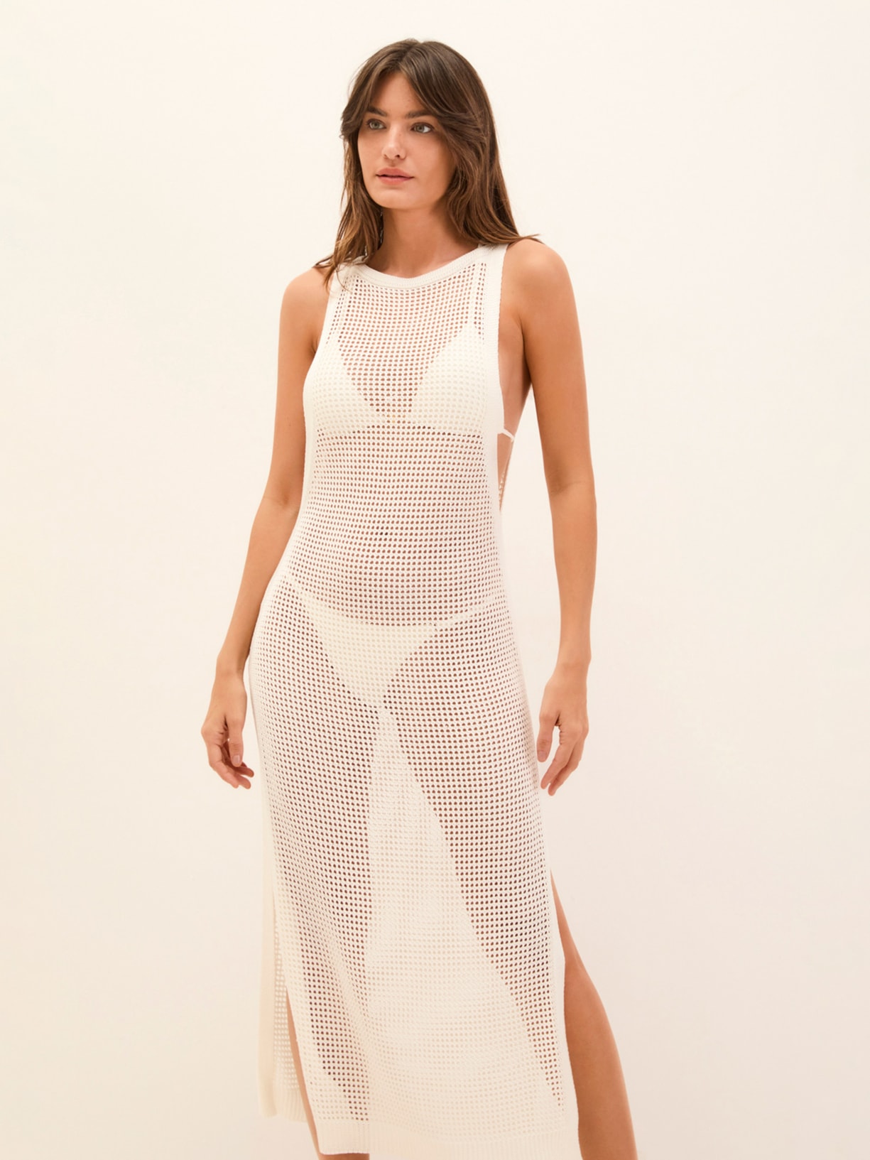 Saída Longa Hanna Tricot Branco Vix