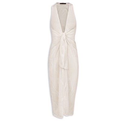 Saída Longa Mita Tricot - Branco