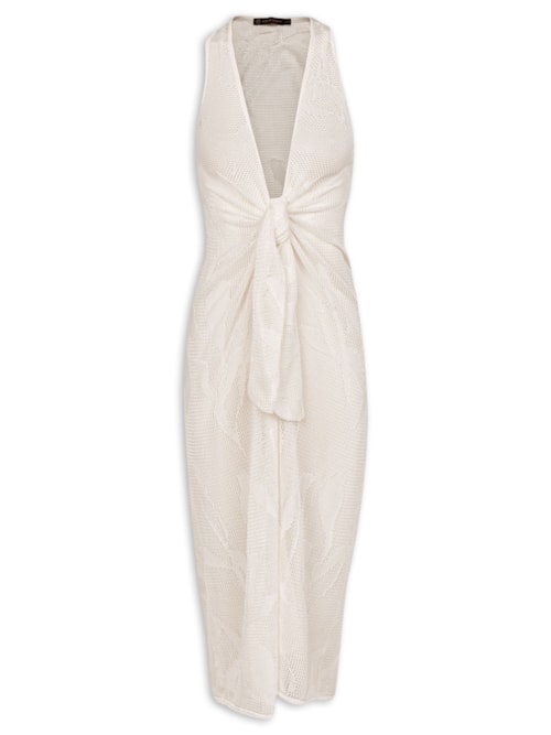 Saída Longa Mita Tricot - Branco