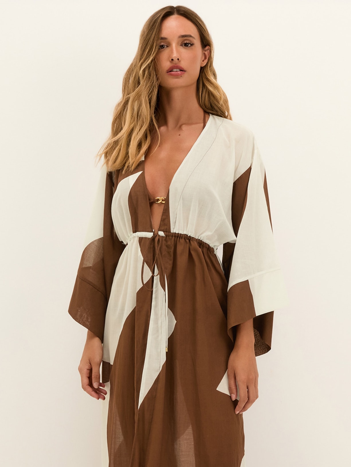 Saída Praia Longa Yumi Marrom Vix