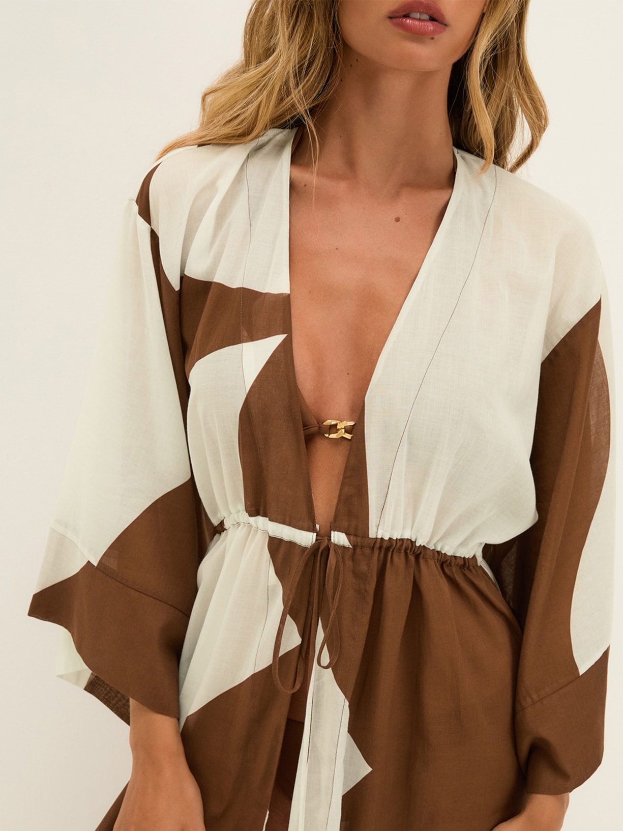 Saída Praia Longa Yumi Marrom Vix