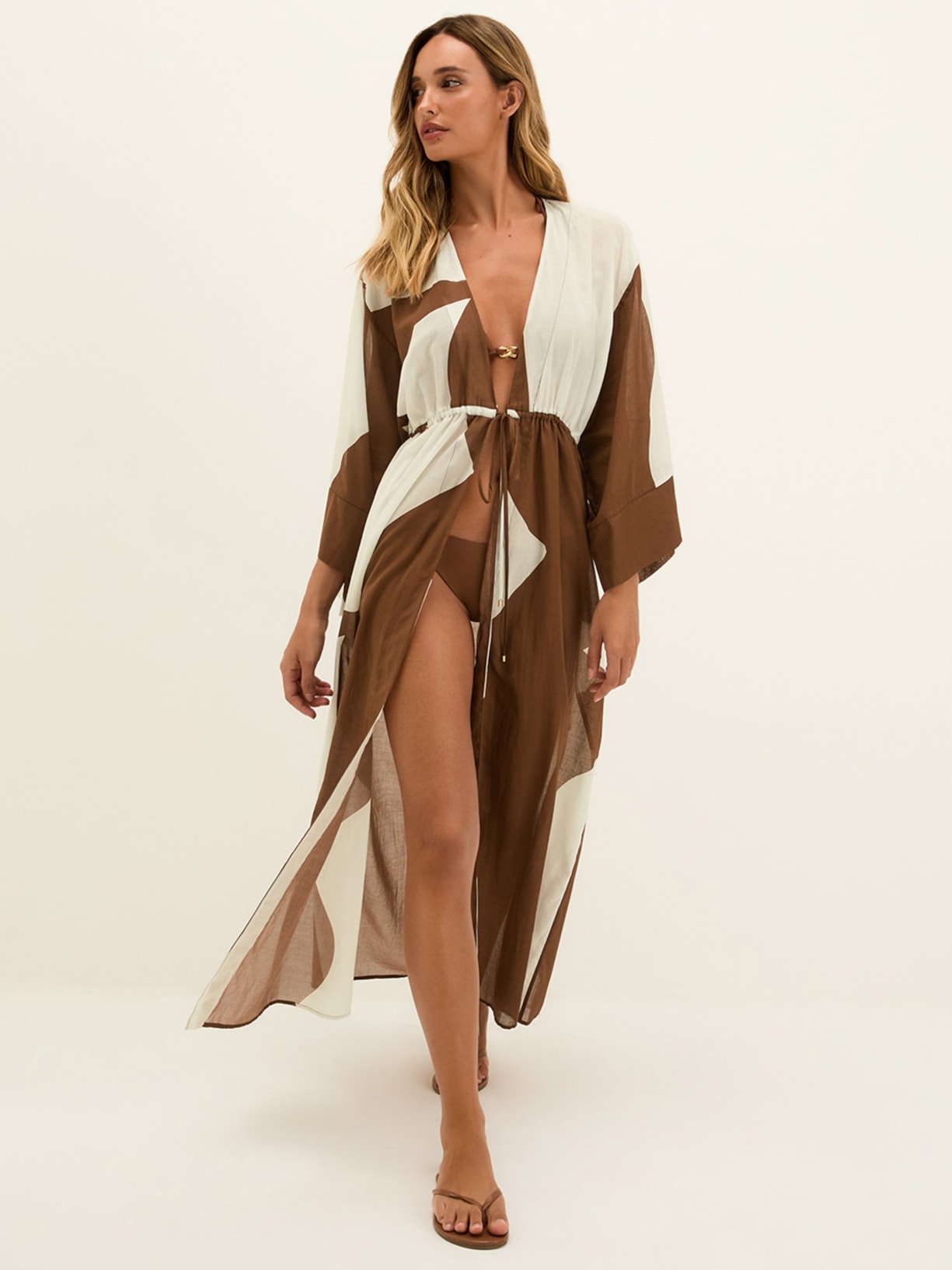 Saída Praia Longa Yumi Marrom Vix