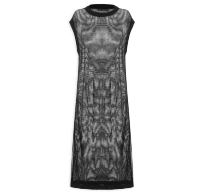 Saída Reta Tricot - Preto