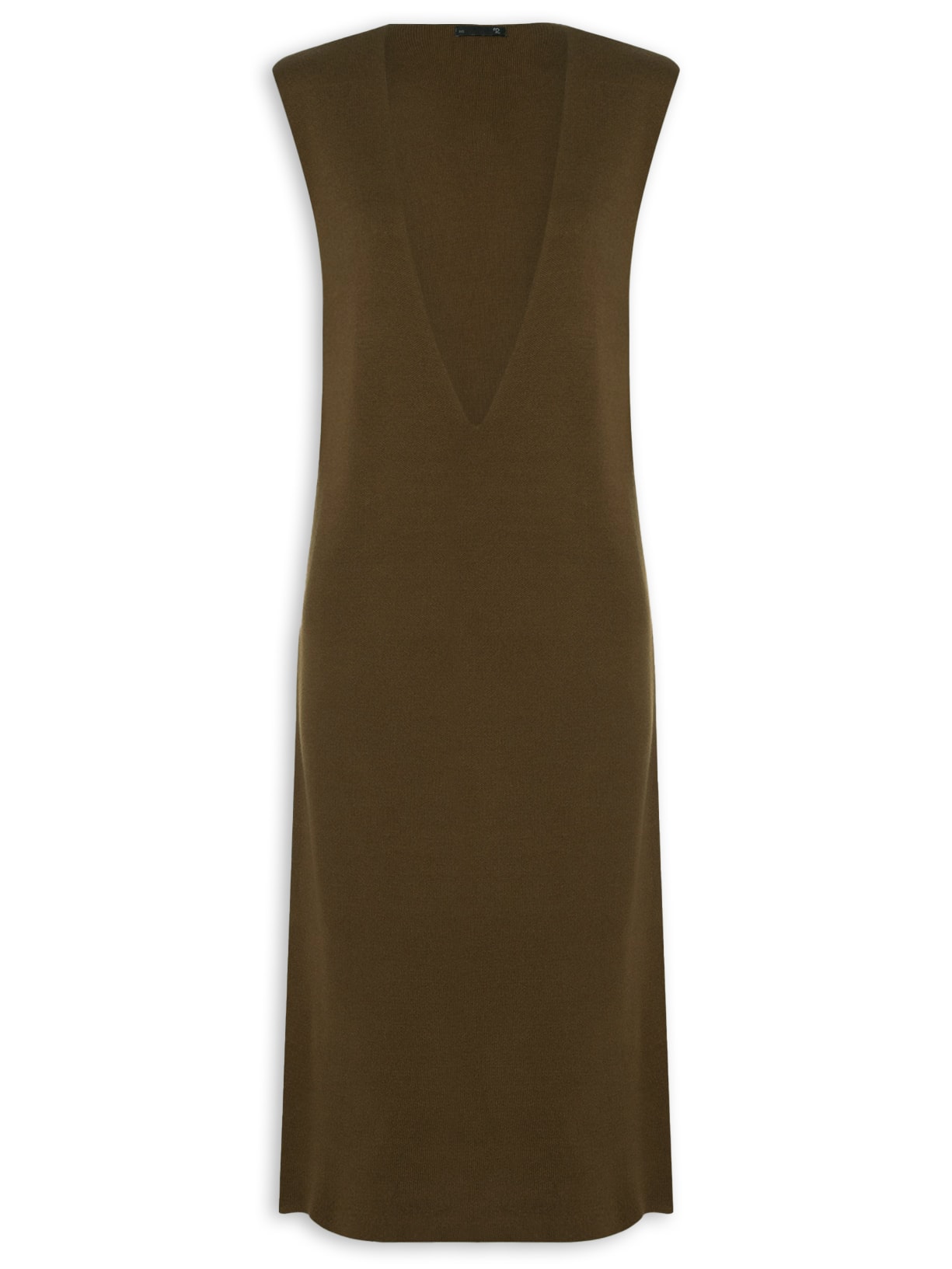 Salopete Midi Em Tricot Marrom '2Essential