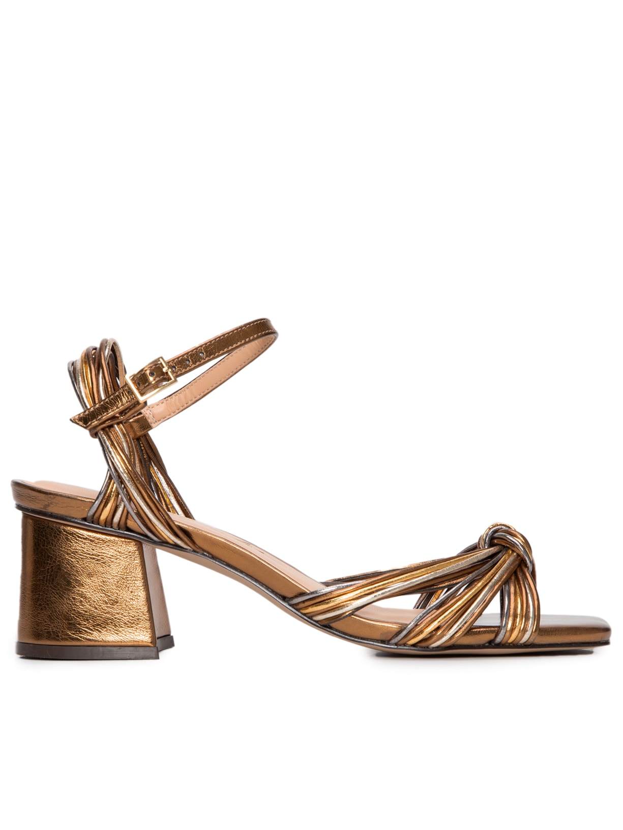 Sandáilia Feminina Metalcolor - Dourado