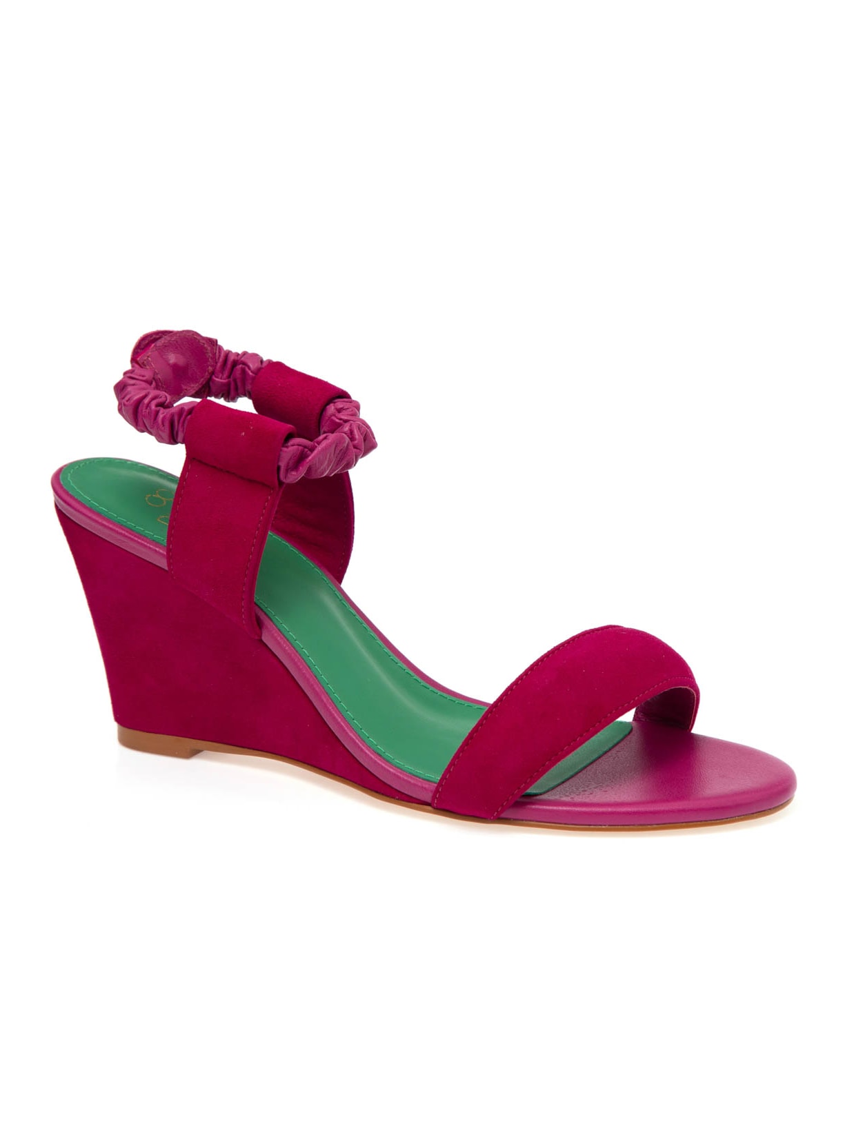 Sandália Anabela Cecília - Fúscia