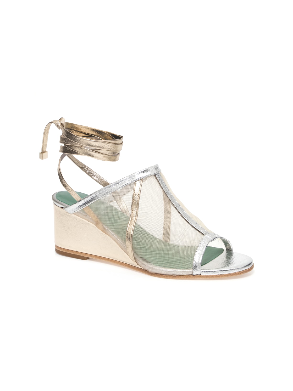 Sandália Anabela Paula - Champagne