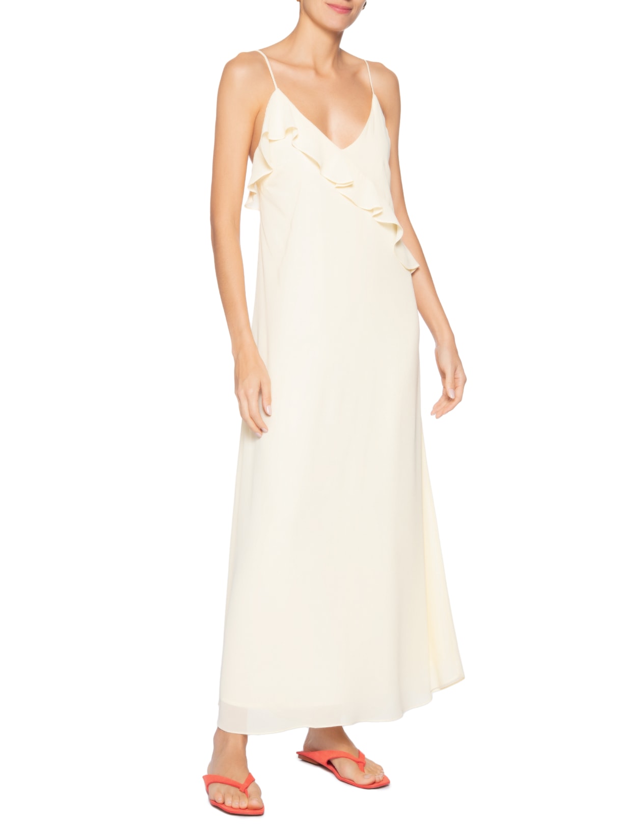 Sandália Camurça Feminina – Laranja Luiza Barcelos