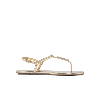 Sandália Feminia Rasteira - Dourado