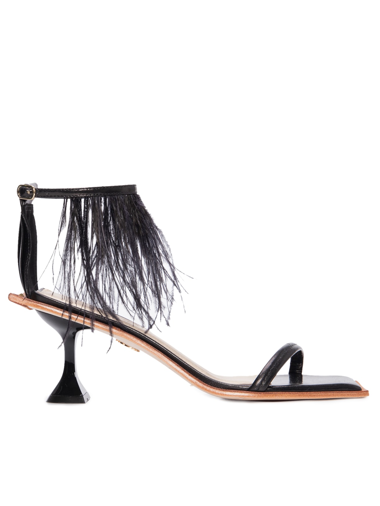 Sandália Feminina Allegra Plumas - Preto