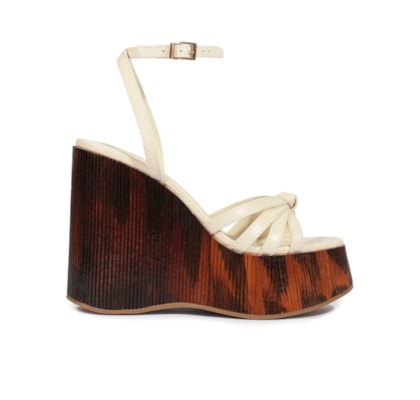 Sandália Feminina Anabela - Branco