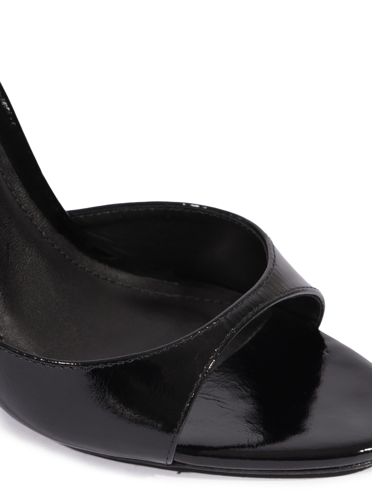 Sandália Feminina Anabela Couro Preto Schutz