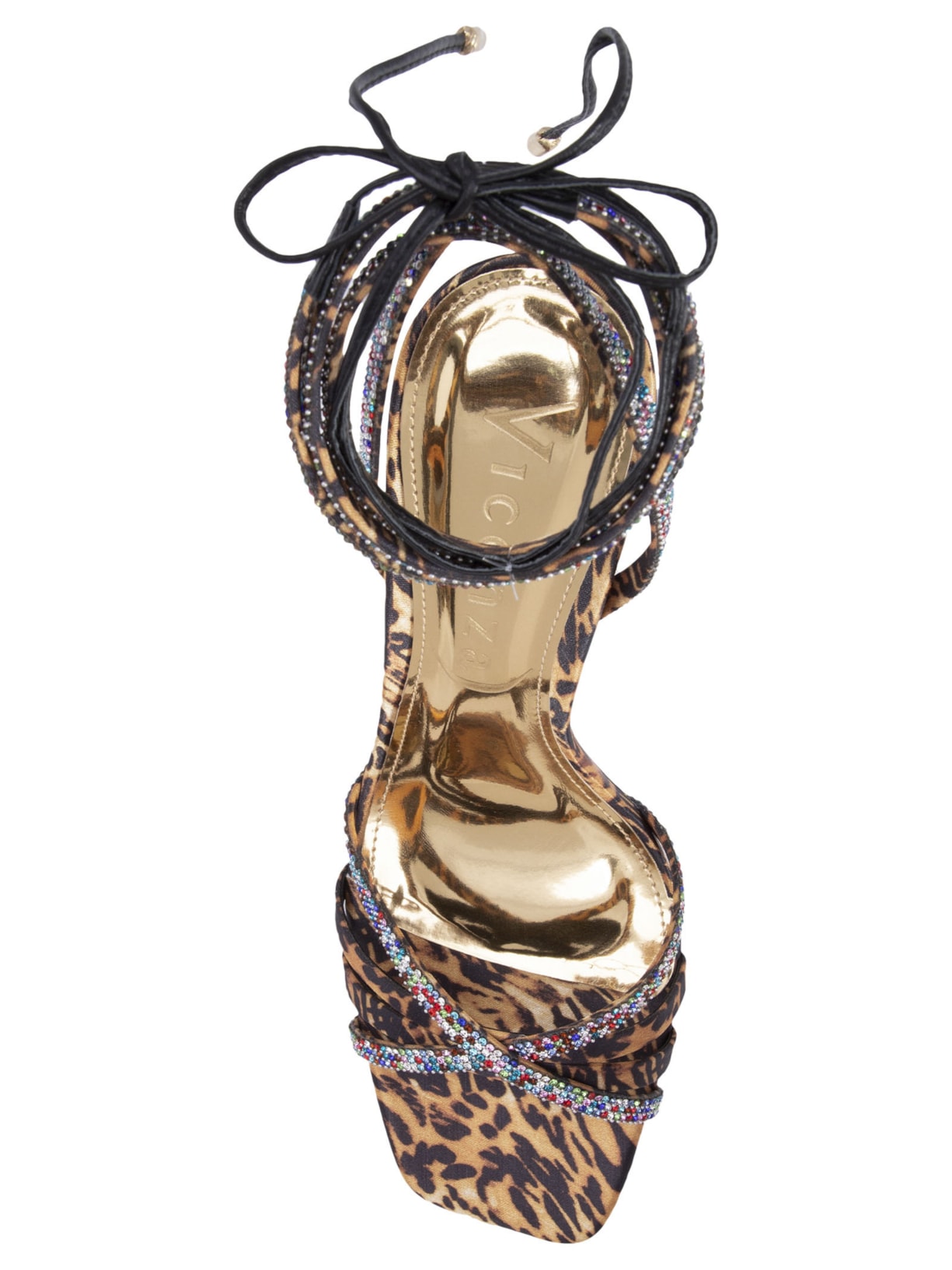 Sandália Feminina Ashanti Animal Print Vicenza