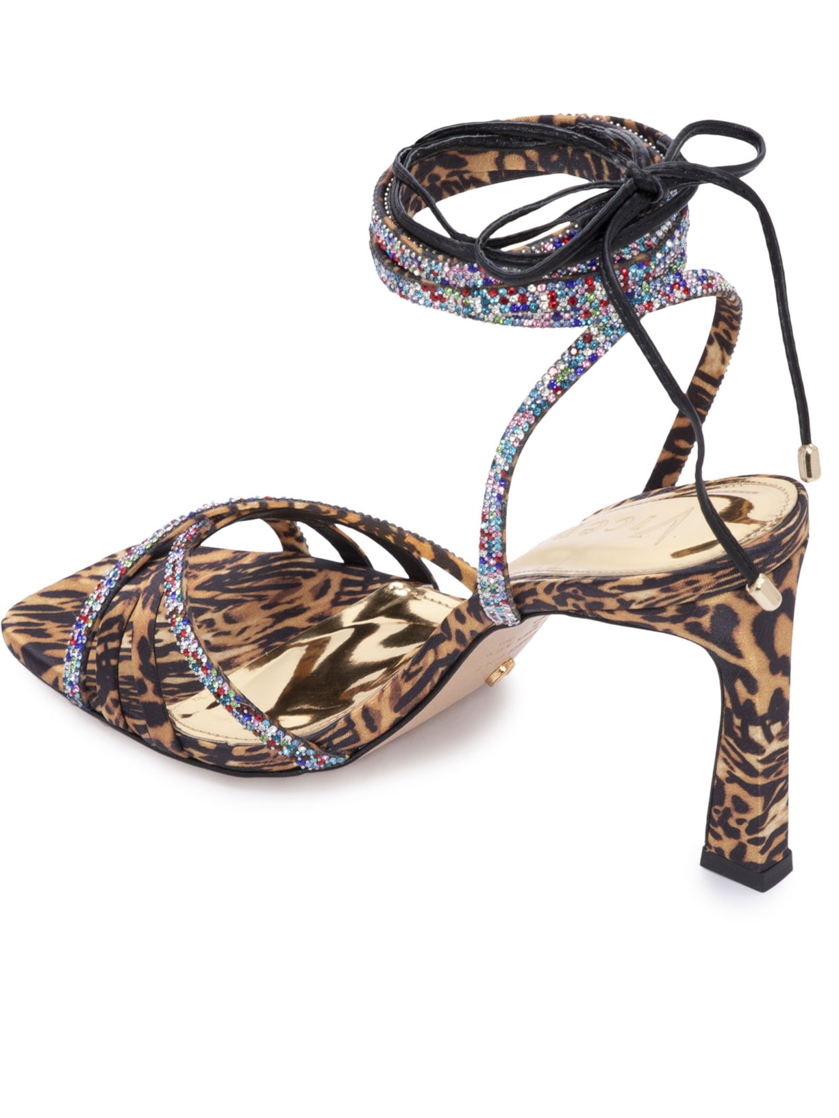 Sandália Feminina Ashanti Animal Print Vicenza