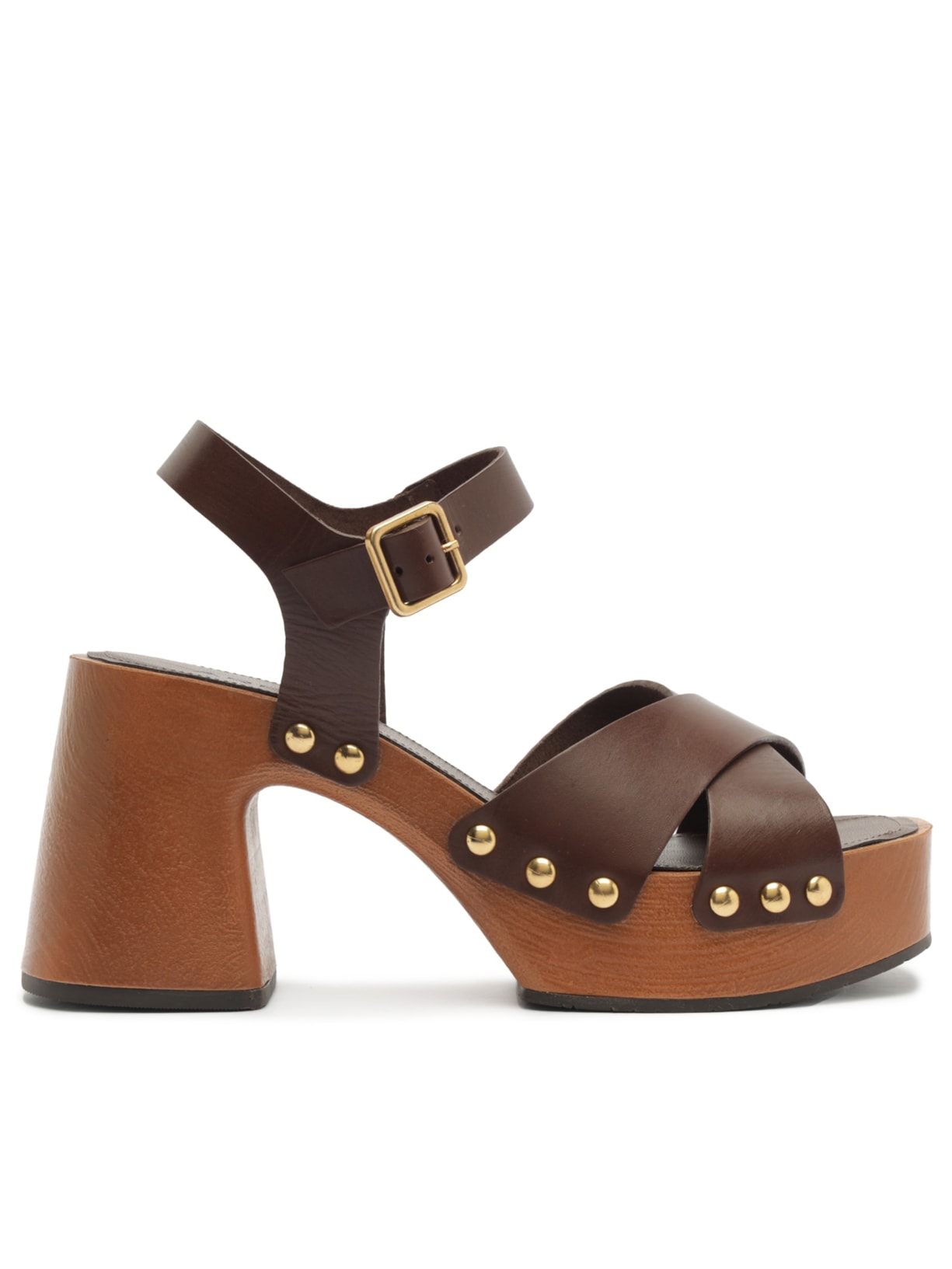 Sandália Feminina Atan Thick Rust - Marrom