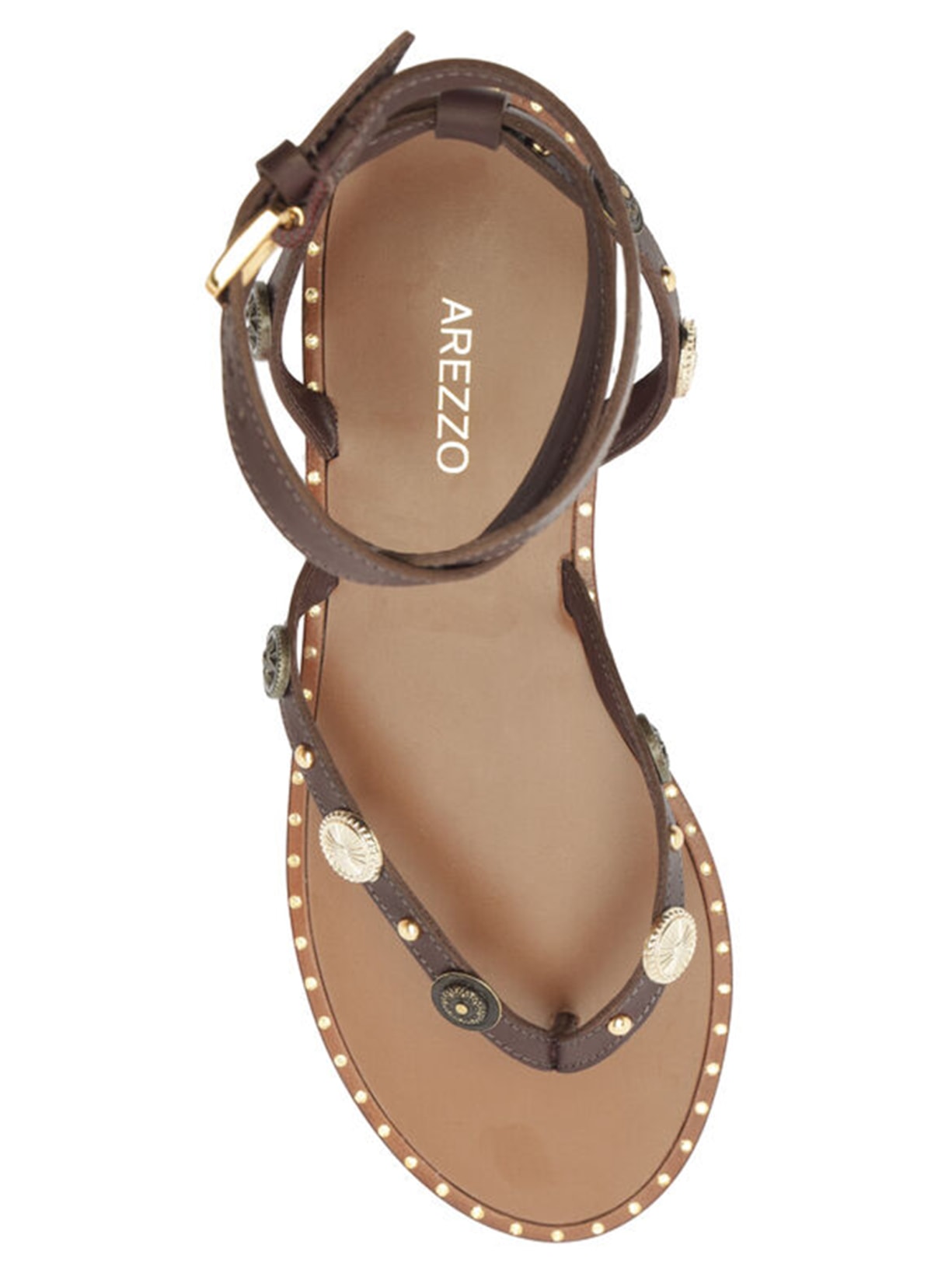 Sandália Feminina Atanado Soft Marrom Arezzo