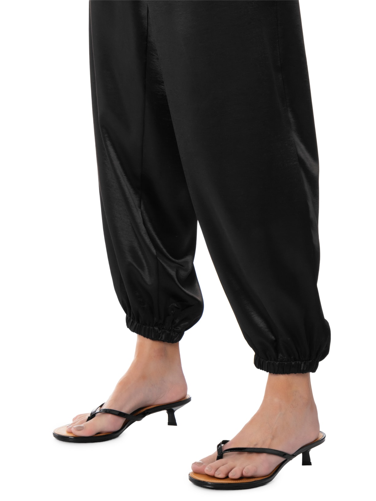 Sandália Feminina Bico Redondo Couro Preto Schutz