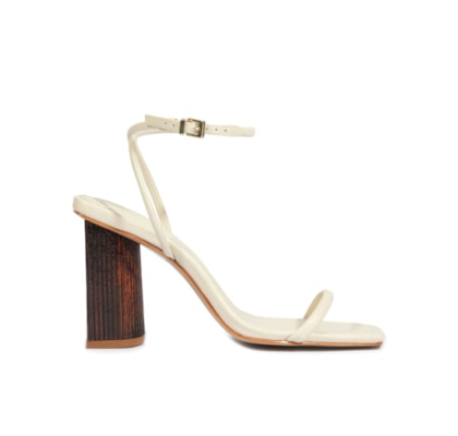 Sandália Feminina Bloco Andy Couro - Branco