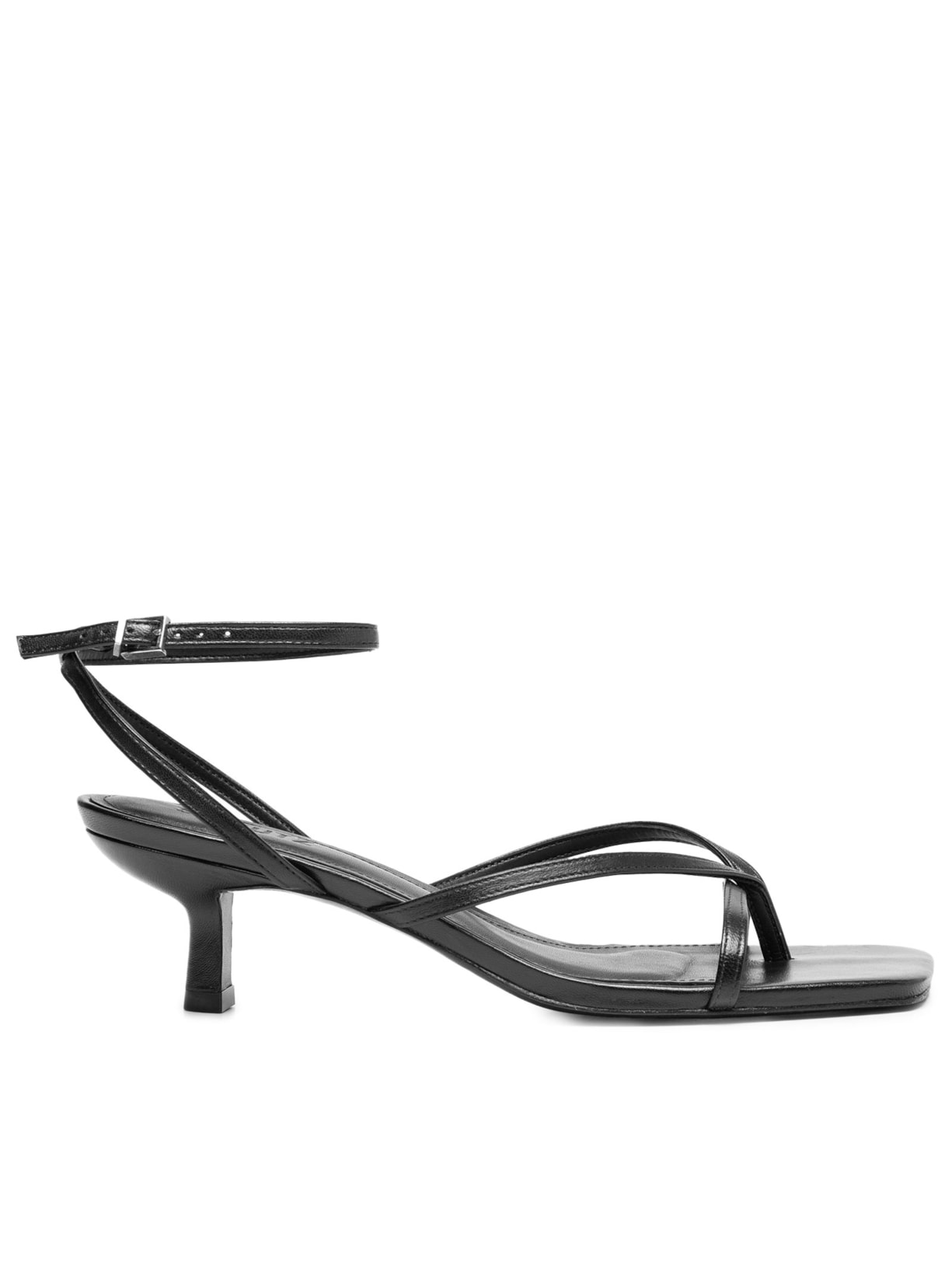 Sandália Feminina Bold II Salto Fino Baixo Schutz Preto