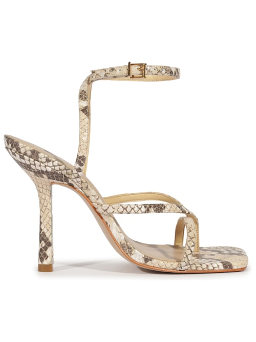 Sandália Feminina Bold II Salto Fino Snake Safari - Animal Print