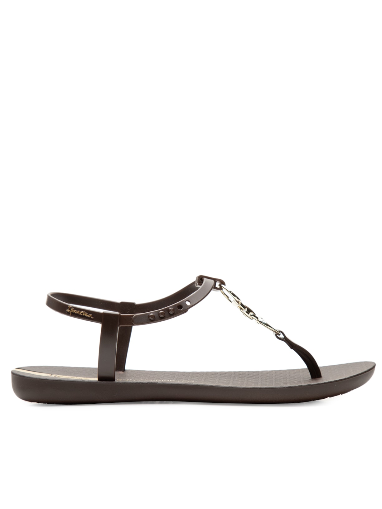 Sandália Feminina Bridão Argola - Marrom