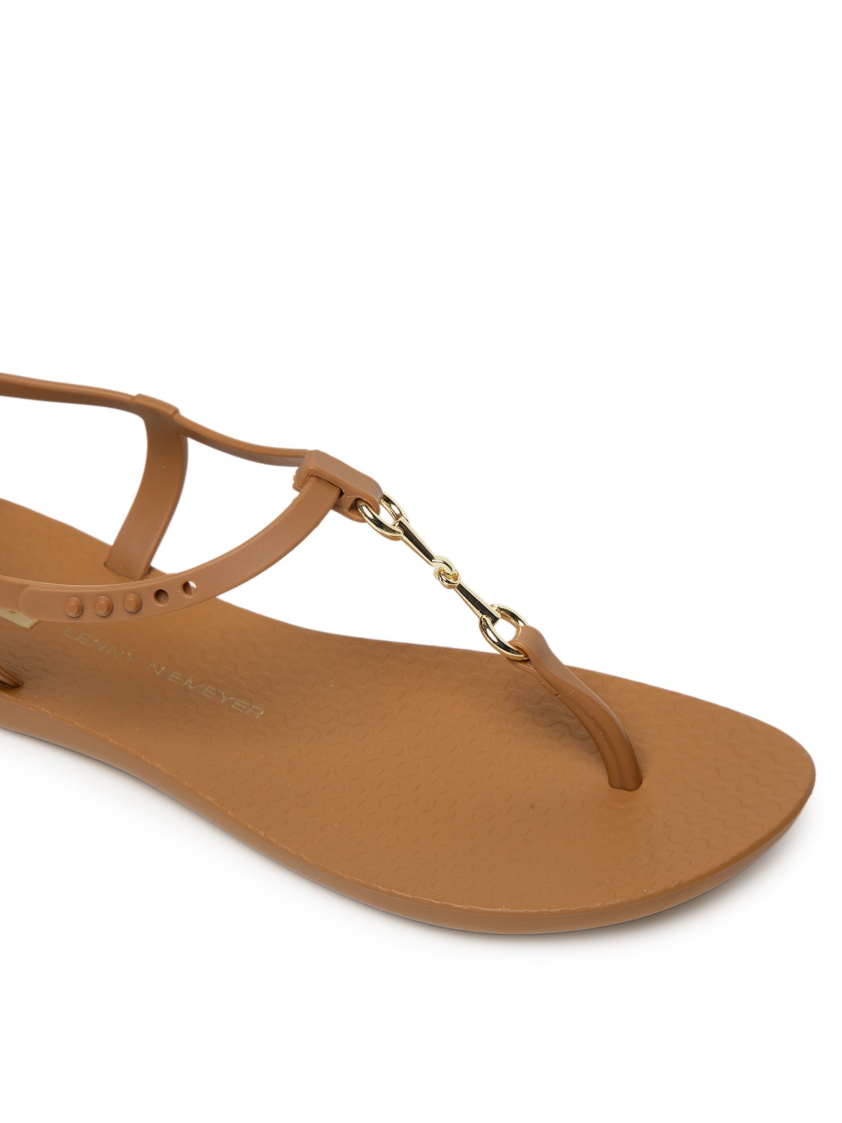 Sandália Feminina Bridão Entrelaço Marrom Lenny Niemeyer