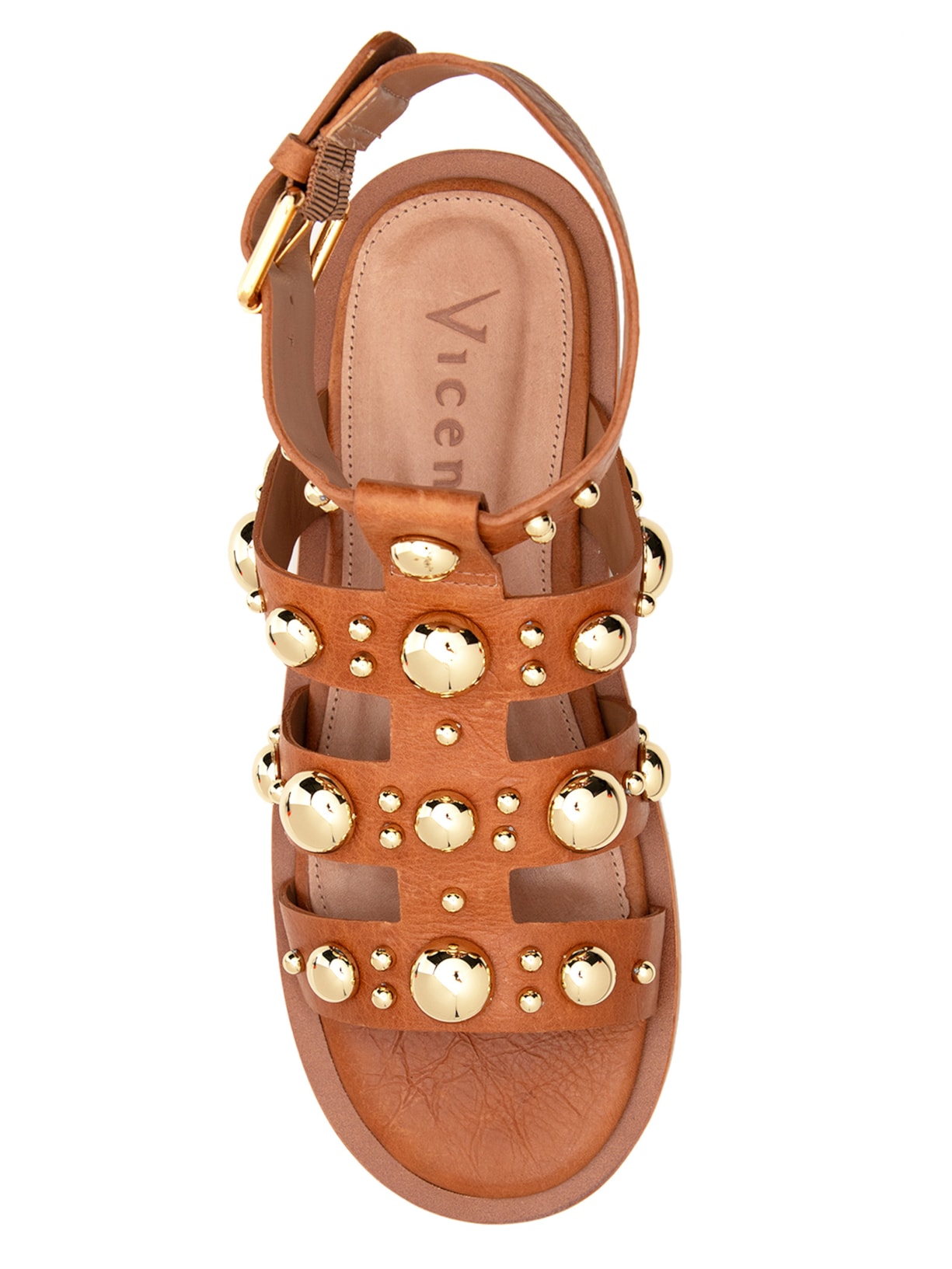 Sandália Feminina Bucareste Marrom Vicenza