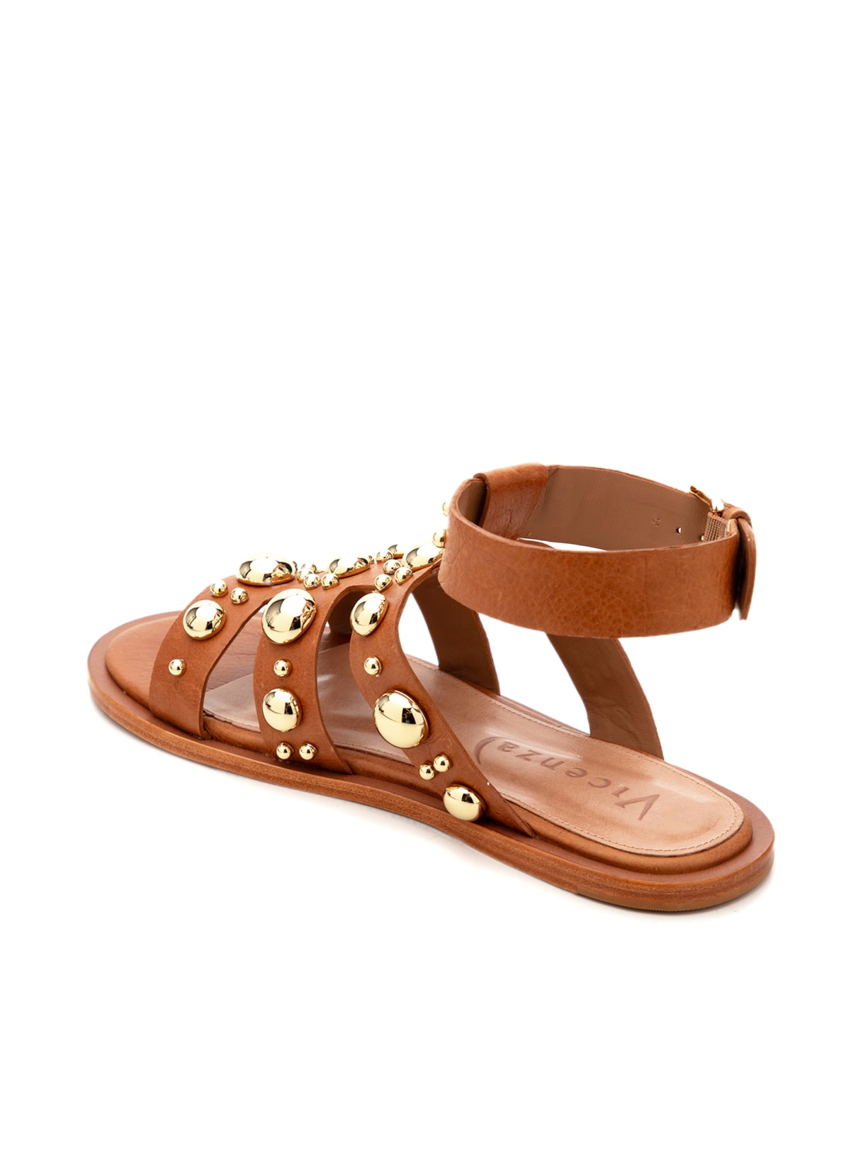 Sandália Feminina Bucareste Marrom Vicenza