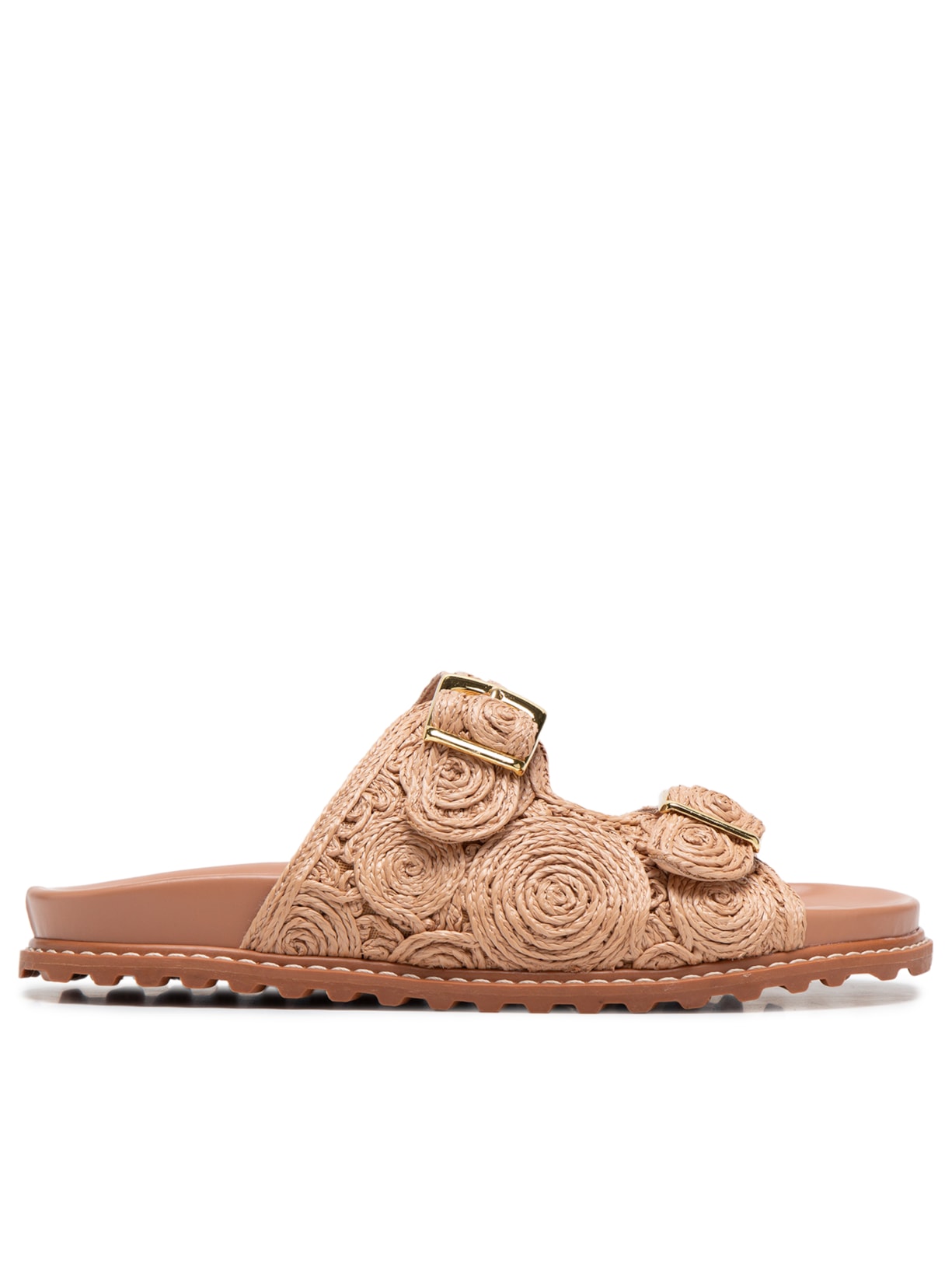 Sandália Feminina Cabedal Pronto BD Areia - Bege