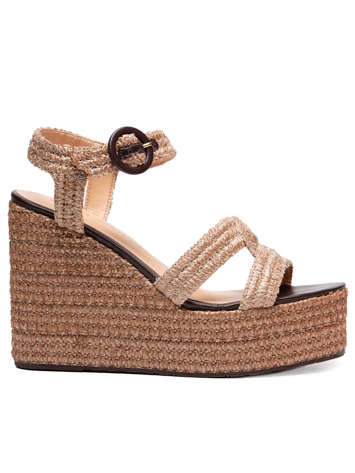 Sandália Feminina Cabedal Pronto Bd Café Grease - Marrom