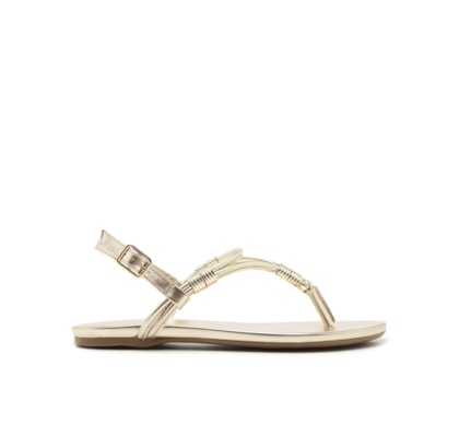 Sandália Feminina Calc-ssr Eco Fontana - Dourado