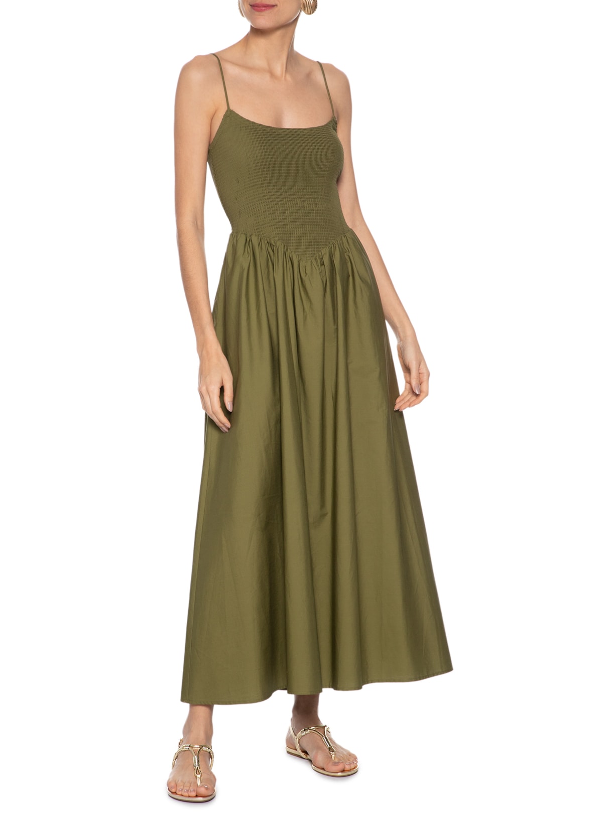 Sandália Feminina Calc-ssr Eco Fontana Dourado Arezzo