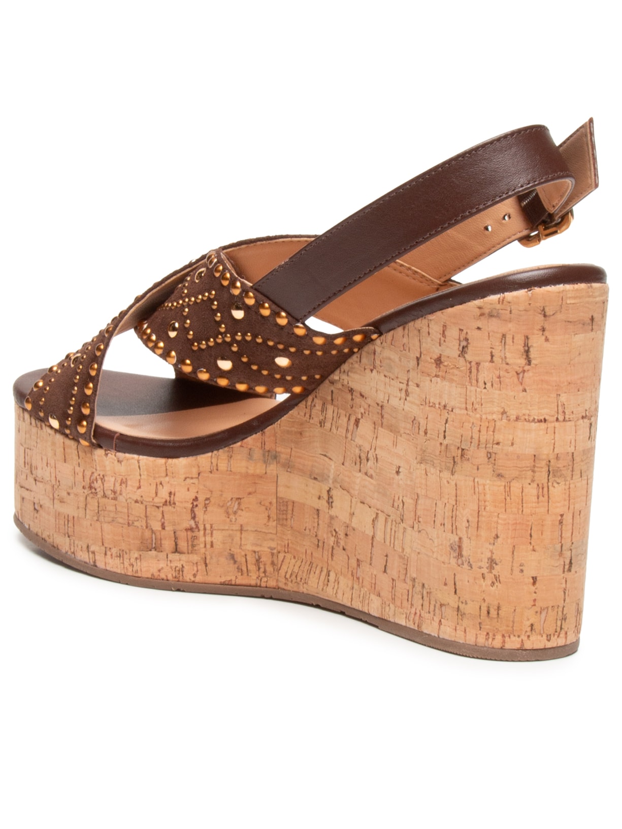 Sandália Feminina Camurção Grease Marrom Luiza Barcelos