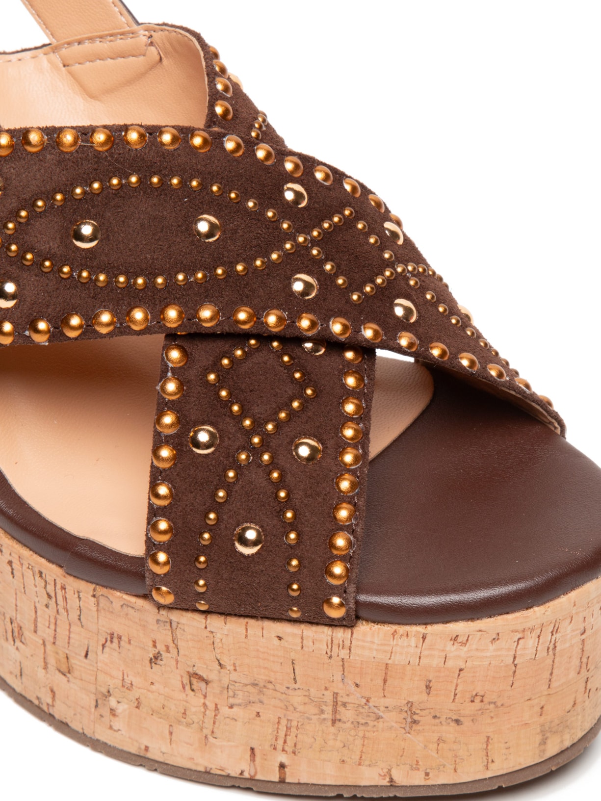 Sandália Feminina Camurção Grease Marrom Luiza Barcelos