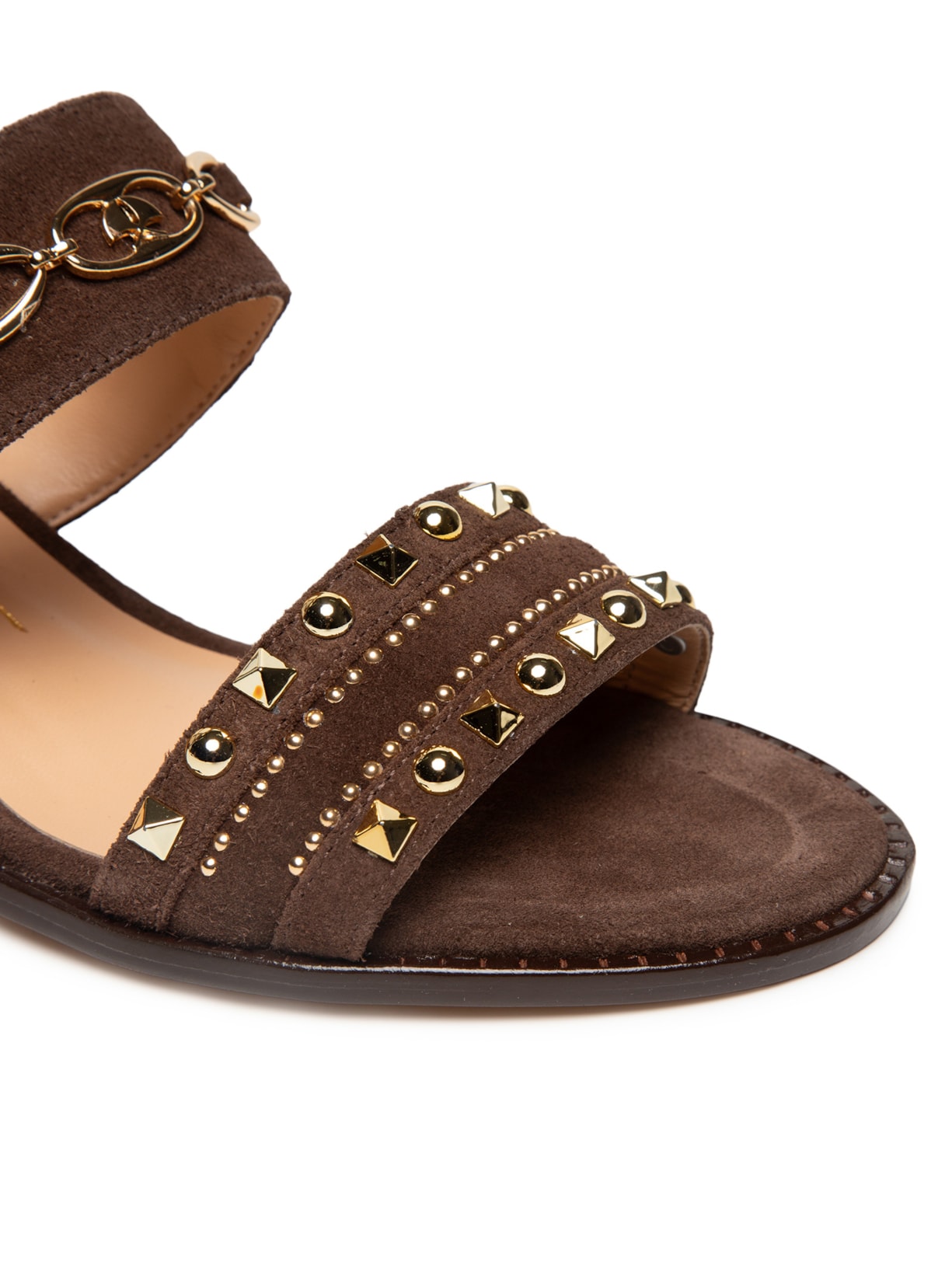 Sandália Feminina Camurção Marrom Luiza Barcelos