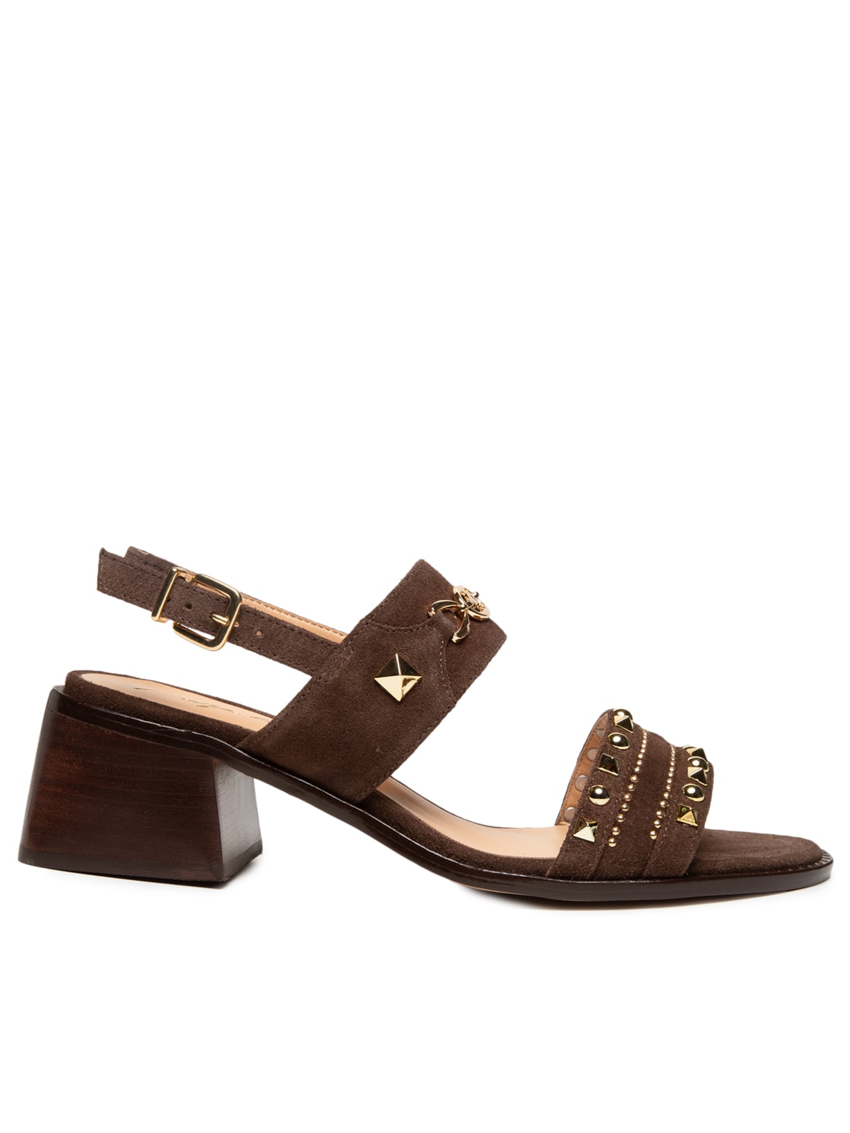 Sandália Feminina Camurção - Marrom