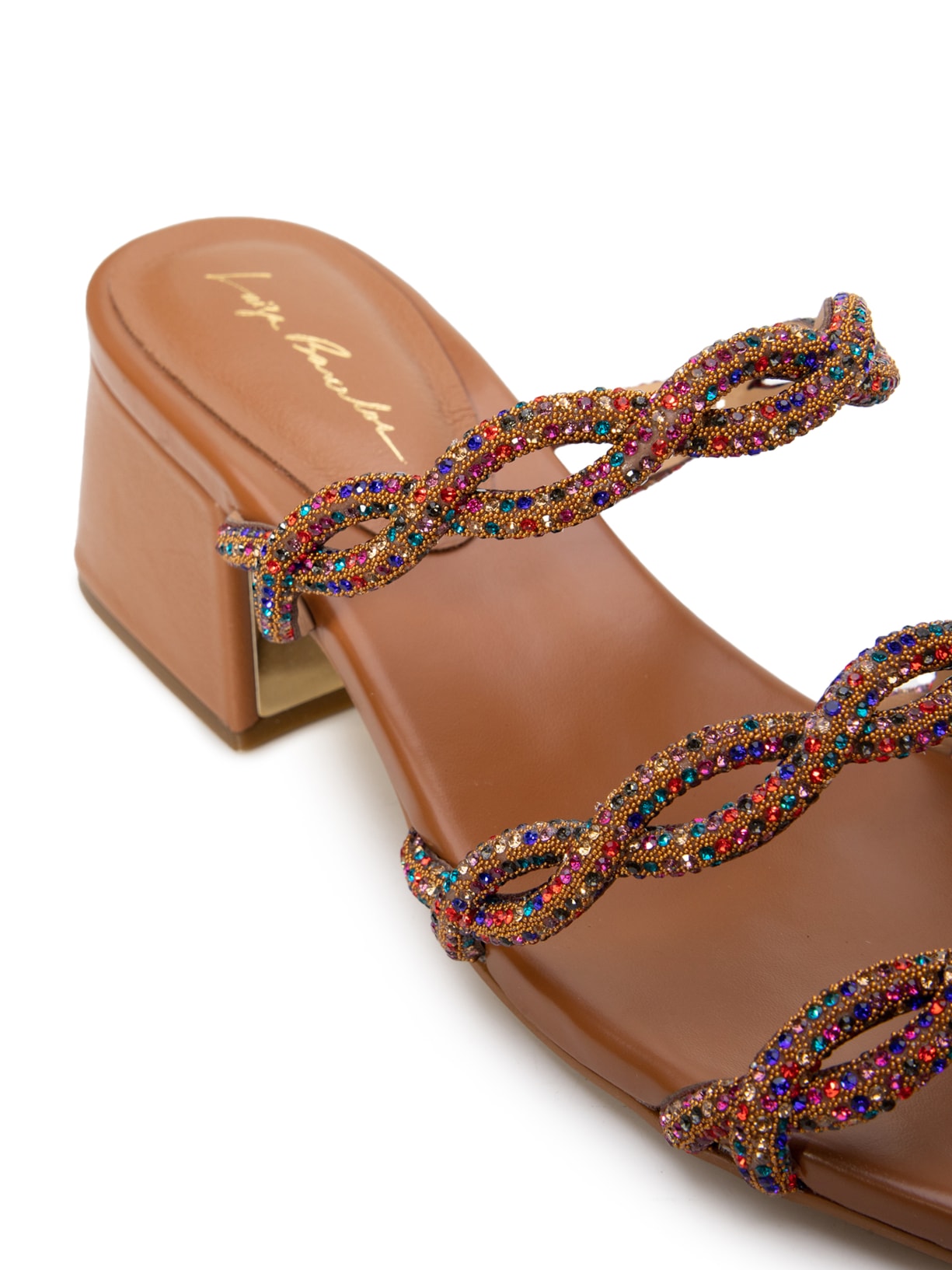 Sandália Feminina Capri Caramelo Grease Caramelo Marrom Luiza Barcelos