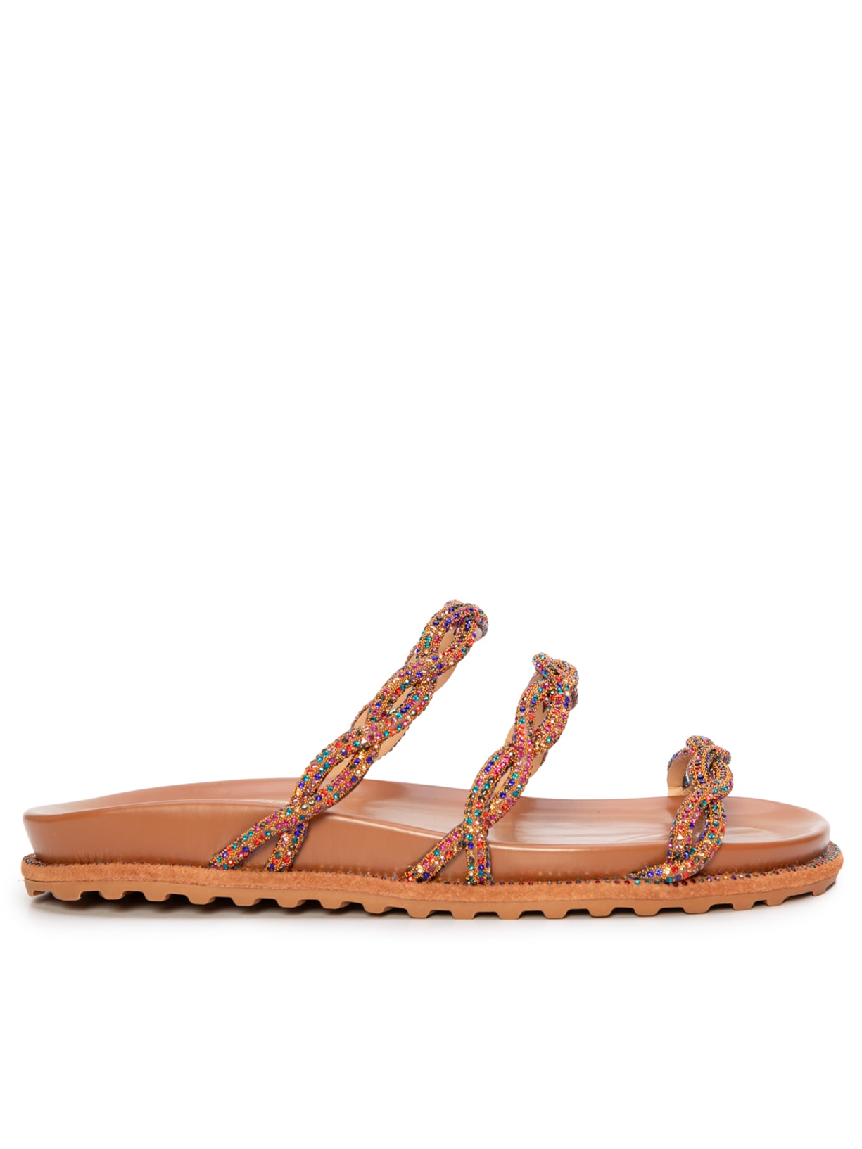 Sandália Feminina Capri Caramelo Grease - Marrom