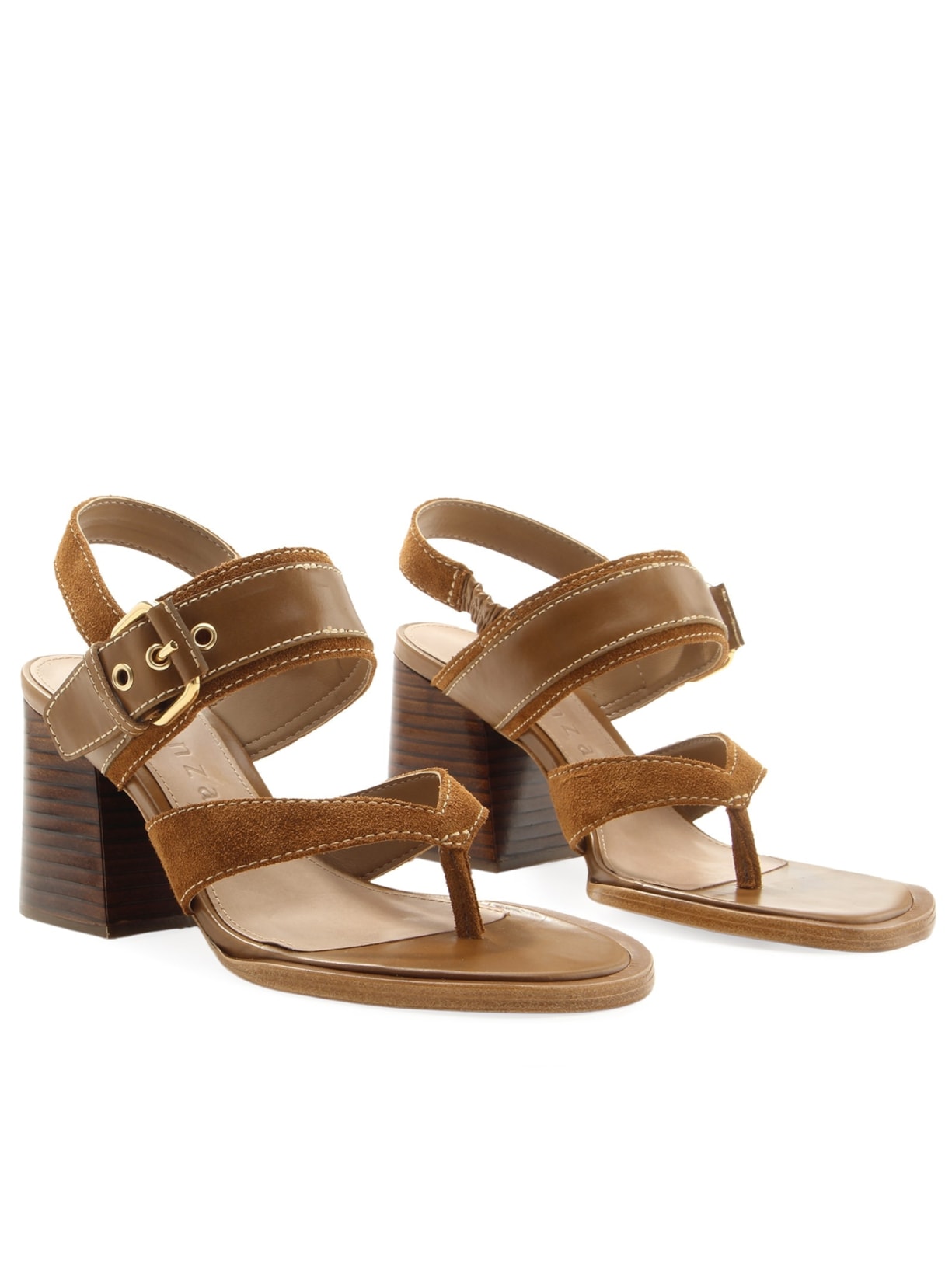 Sandália Feminina Cardigan Camurça Marrom Vicenza