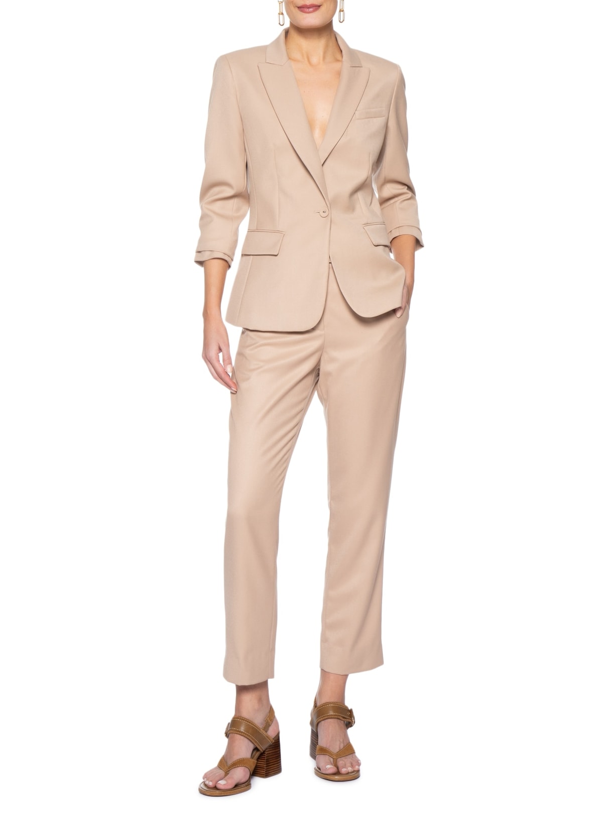 Sandália Feminina Cardigan Camurça Marrom Vicenza