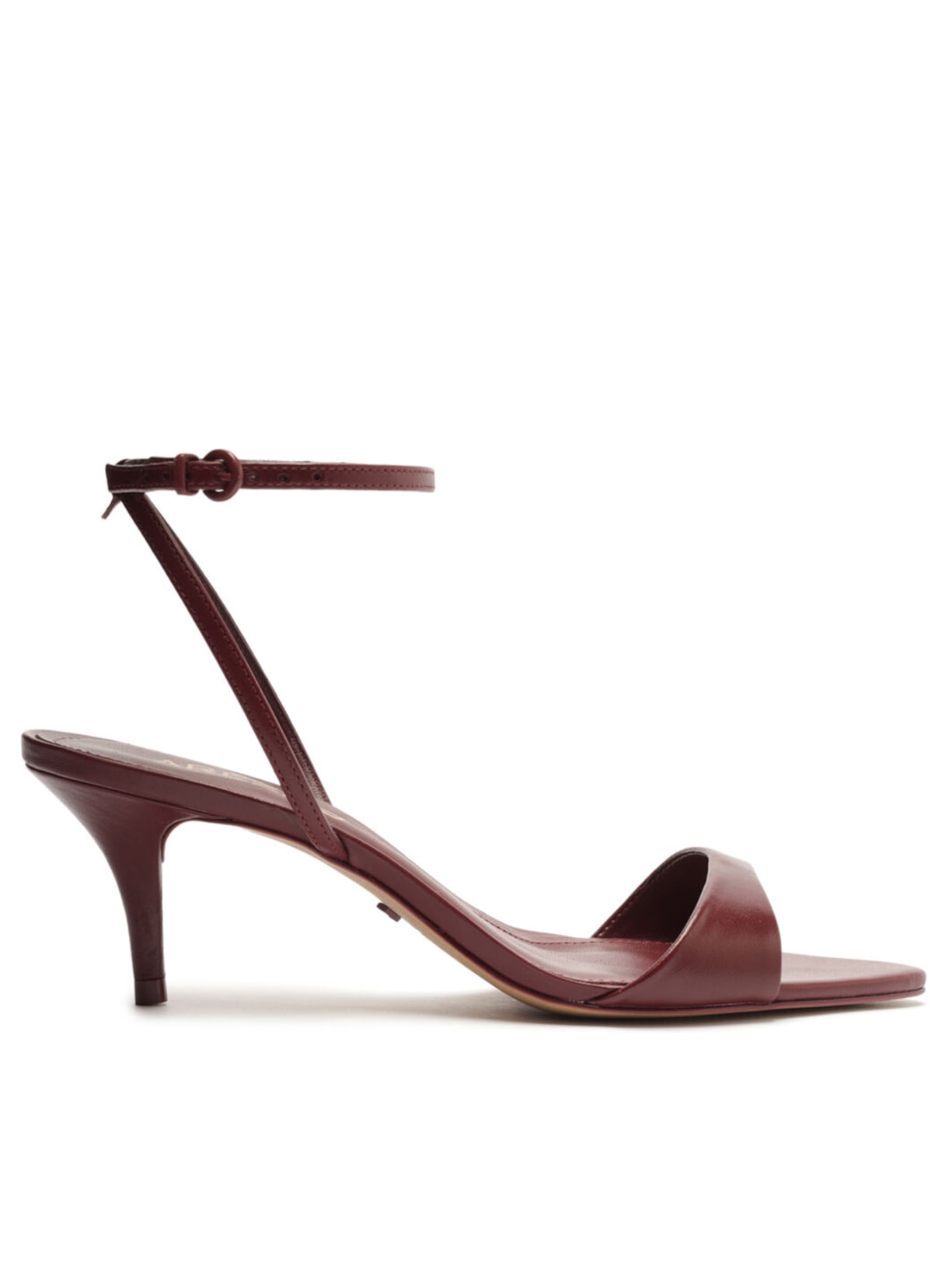 Sandália Feminina Cetim Open Vinho Arezzo