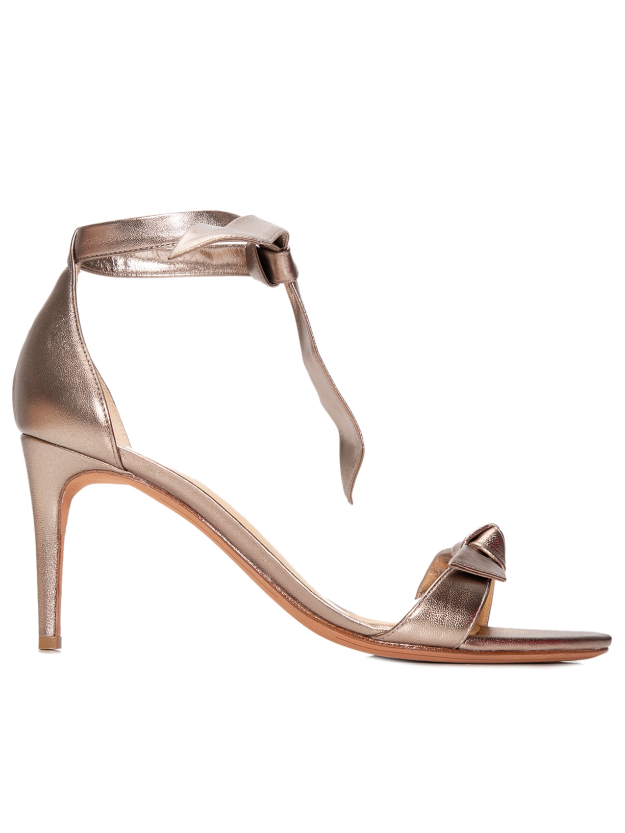 Sandália Feminina Clarita 75 Nappa Metal - Dourado