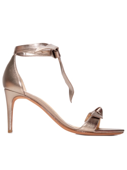 Sandália Feminina Clarita 75 Nappa Metal - Dourado