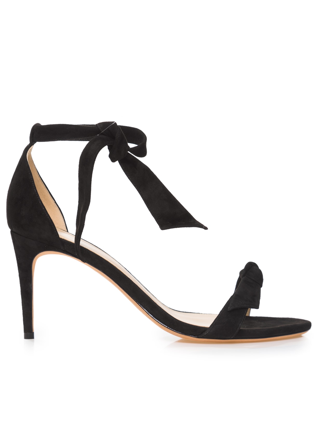 Sandália Feminina Clarita 75 Suede - Preto