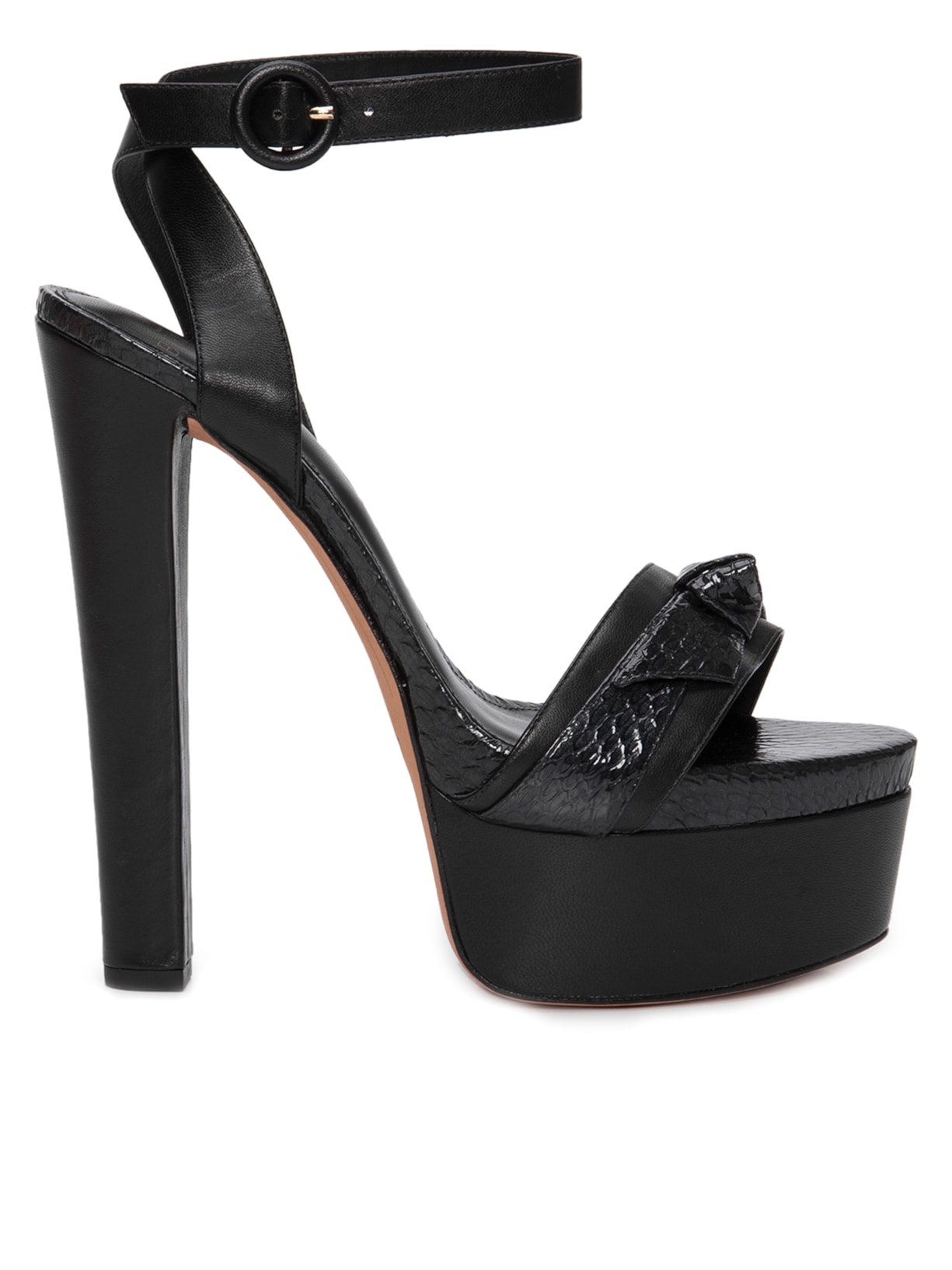 Sandália Feminina Clarita Ankle Strap 160 - Preto