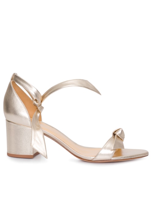 Sandália Feminina Clarita Block 60 - Dourado