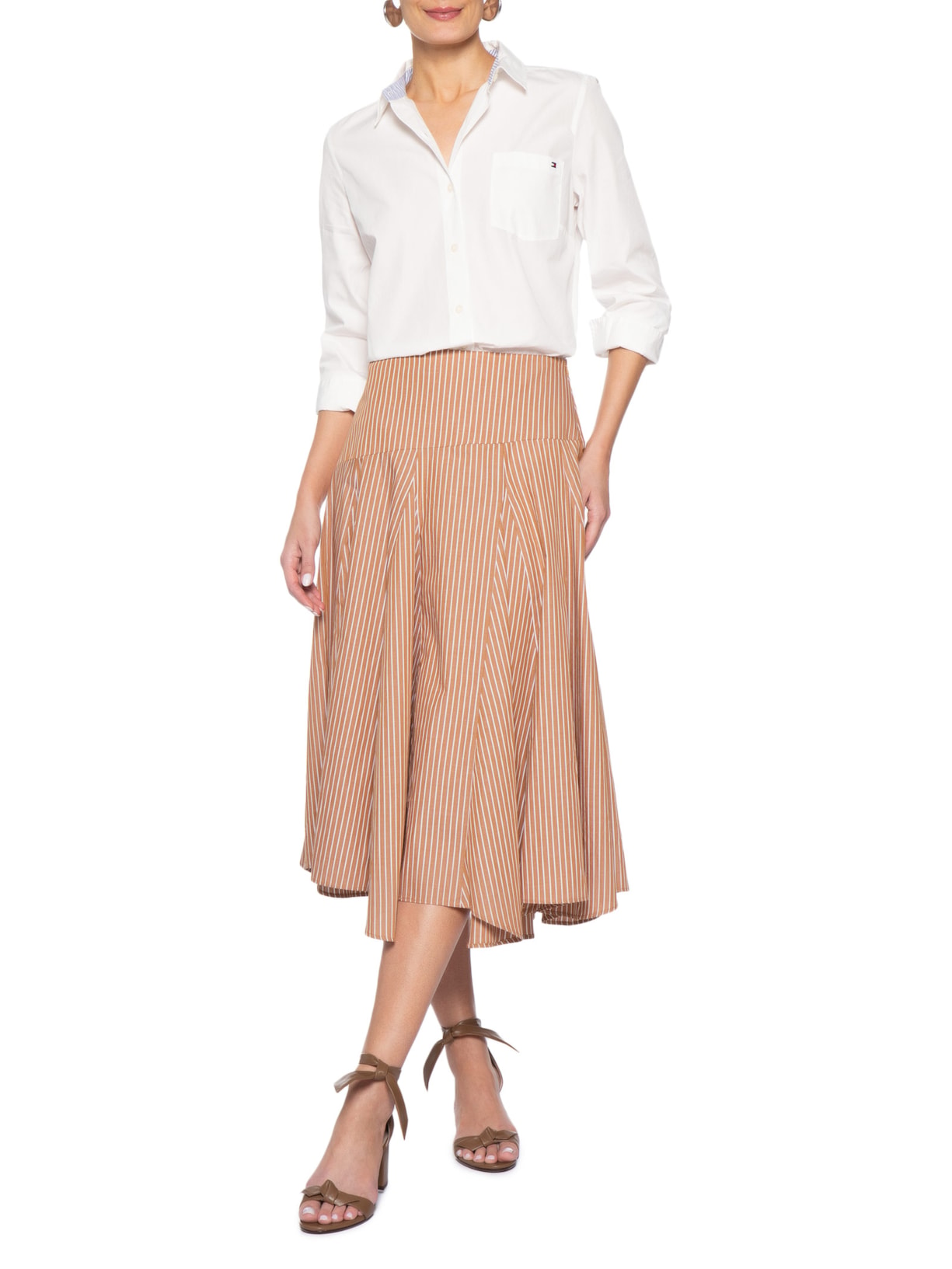 Sandália Feminina Clarita Block 60 Marrom Alexandre Birman