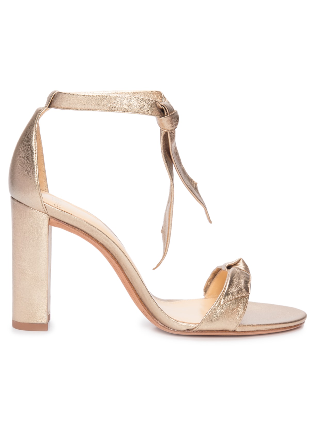 Sandália Feminina Clarita Block 90 - Dourado