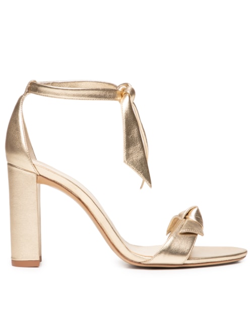 Sandália Feminina Clarita Block 90 - Dourado